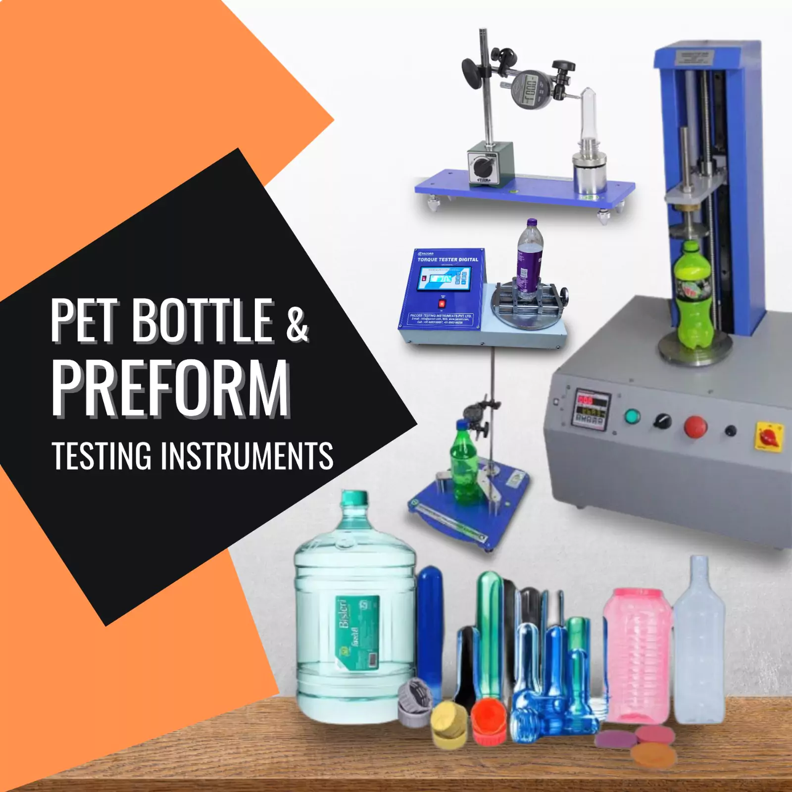 PET Bottle and Preform Testing Equipment Manufacturers India